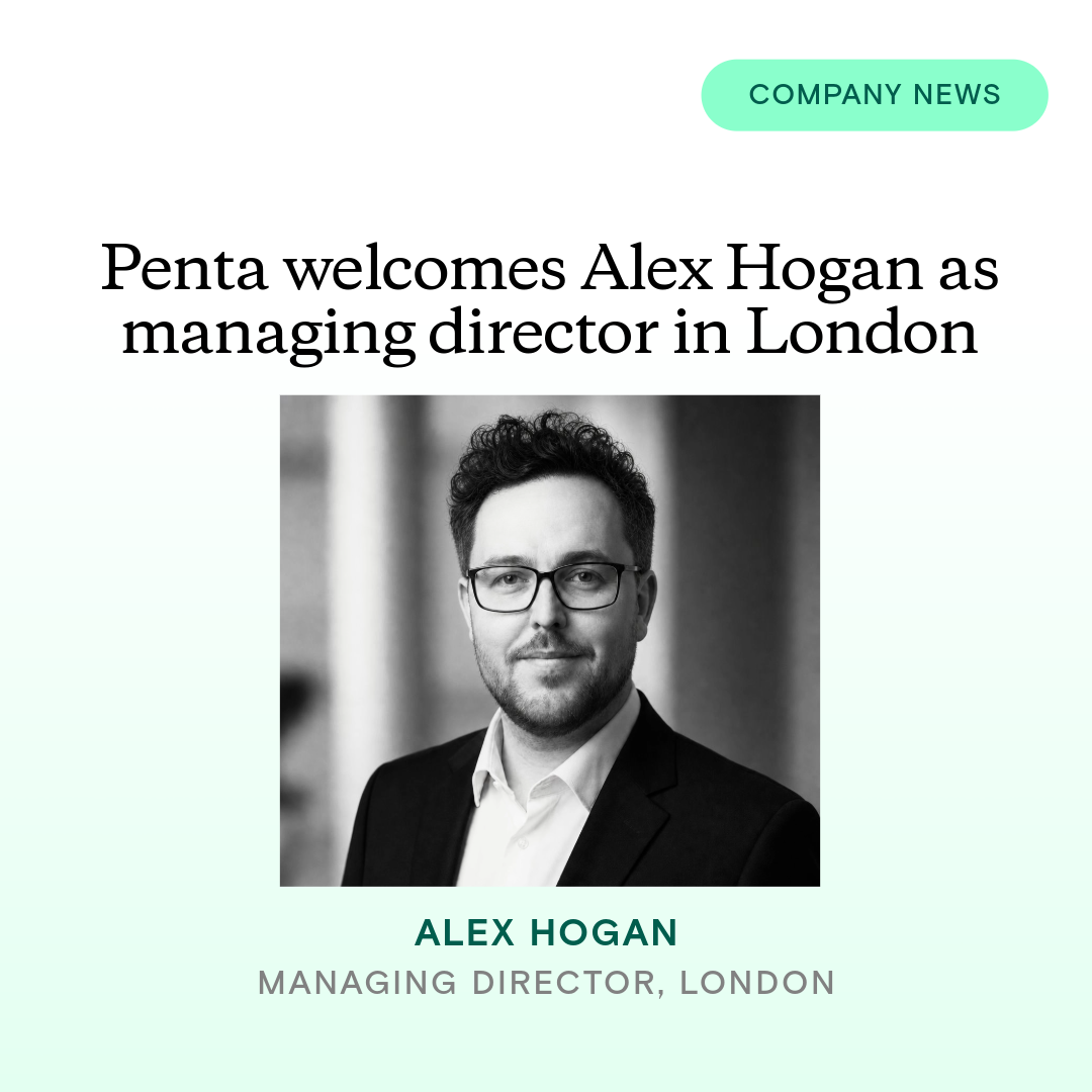 Penta Group appoints Alex Hogan as managing director to deepen financial services capabilities globally