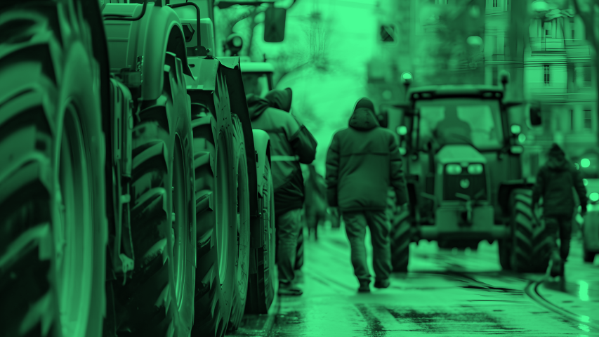 Farmer protest in Brussels 