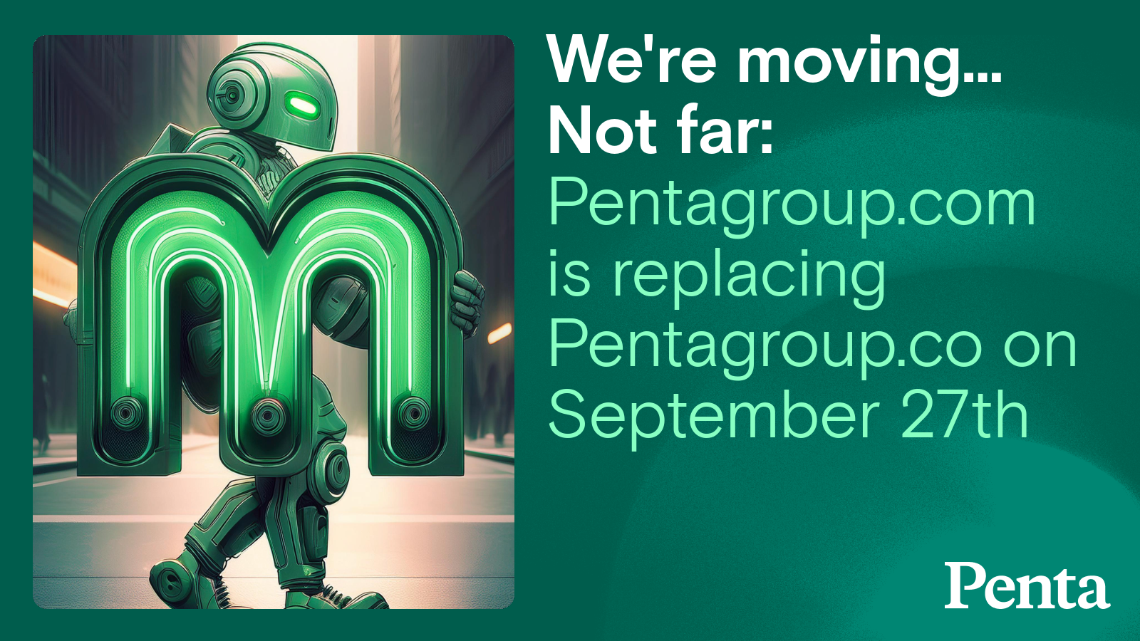 Notice: Pentagroup.com is replacing Pentagroup.co